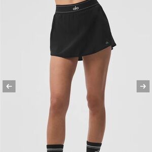 NWOT Alo Match Point Skirt Black S